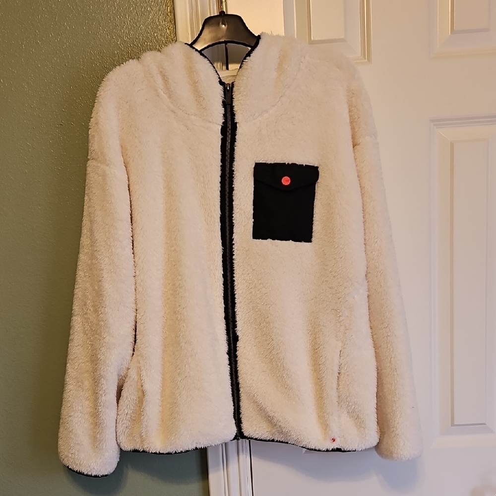 UGG cream womens hooded jacket